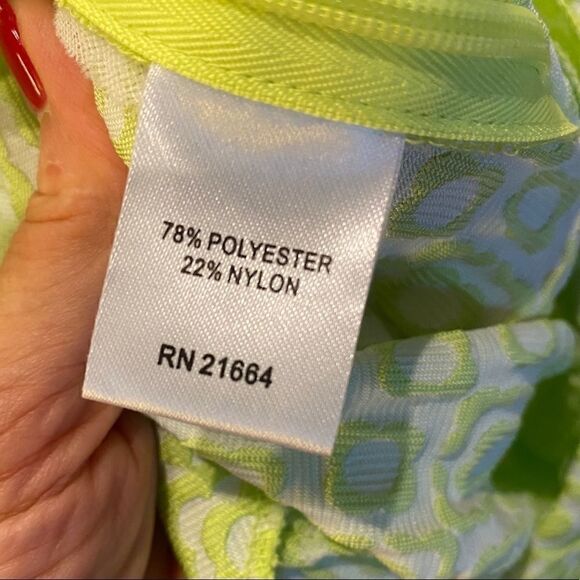 Paperwhite 8 Fluorescent Green Diamond Textured Design Skinny Cigarette Pants - Picture 3 of 10